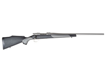 Weatherby Vanguard Weatherguard Full Size 270 Win 5+1 24" Satin Threaded Barrel, Satin Stainless Steel Drilled & Tapped Receiver, Black/Gray Weatherguard Stock