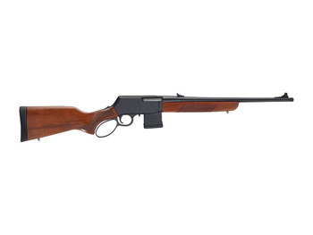 Henry H023450 Supreme 450 Bushmaster 5+1 18" Blued Threaded Barrel, Black Hardcoat Anodize Aluminum Drilled & Tapped Receiver, American Walnut Fixed w/Pistol Grip Stock