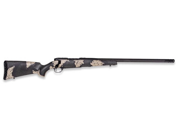 Weatherby MGS01N65RWR4B Mark V Backcountry Guide 6.5 WBY RPM 3+1 22" Carbon Fiber Fluted Threaded Barrel, Black Cerakote Steel Drilled & Tapped Receiver, Black w/Olive Green & Backpack Accents Fixed P