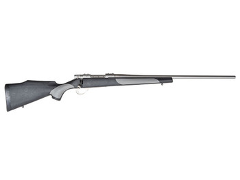 Weatherby Vanguard Weatherguard Full Size 30-06 Springfield 5+1 22" Satin Threaded Barrel, Satin Stainless Steel Drilled & Tapped Receiver, Black/Gray Weatherguard