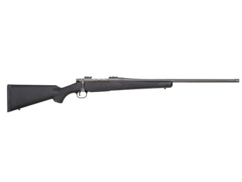 Mossberg 28259 Patriot Full Size 450 Bushmaster 4+1 20" Stainless Cerakote Fluted Threaded Barrel, Drilled & Tapped Stainless Cerakote Receiver, Black Fixed Synthetic Stock