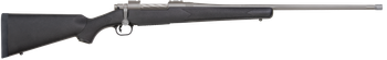 Mossberg 28261 Patriot  Full Size 7mm PRC 3+1 24" Stainless Cerakote Fluted Threaded Barrel, Drilled & Tapped Stainless Cerakote Receiver, Black Fixed Synthetic Stock                                  