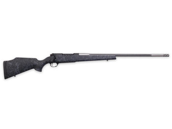 Weatherby MAM01N25RWR6B Mark V Accumark 25 WBY RPM 4+1 24" Spun Stainless w/Graphite Black Cerakote Fluted Threaded Barrel, Graphite Black Cerakote Steel Drilled & Tapped Receiver, Matte Black w/Spide