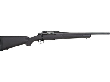 Mossberg 28232 Patriot Carbine 350 Legend 5+1 18" Matte Blued Threaded Bull Barrel, Matte Blued Picatinny Rail Receiver, Black Fixed Synthetic Stock