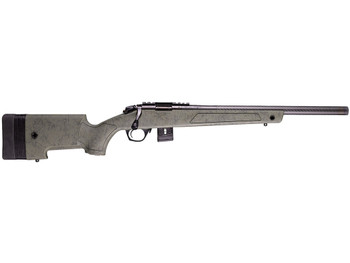 Bergara Rifles BMR010 BMR-X Carbon Fiber 22 WMR 10+1 18" Carbon Fiber Threaded Barrel, Black Cerakote Picatinny Rail Steel Receiver, Adj LOP Black w/Green Webbing Synthetic Stock