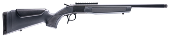 CVA CR4444 Scout  44 Mag 1rd 20" Blued Threaded Barrel, Blued Picatinny Rail Receiver, Stealth Gray Fixed Synthetic Stock                                                                               