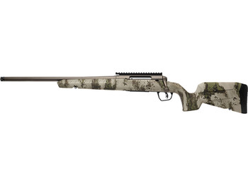 Savage Arms 32310 Axis 2 Pro Compact 6.5 Creedmoor 4+1 20" Gun Metal Bronze Cerakote Heavy Threaded Barrel & Picatinny Rail Carbon Steel Receiver, Fixed Woodland Camo Synthetic Stock, Left Hand