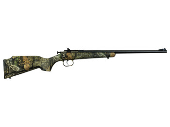 Crickett KSA2163 Youth 22 LR 1rd 16.12" Blued Barrel & Receiver, Fixed Front/Adjustable Rear Peep Sight, Hydro Dipped Mossy Oak Break-Up Synthetic Stock w/11.5" LOP, Rebounding Firing Pin Safety