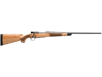 Winchester Repeating Arms 535218212 Model 70 Super Grade 243 Win Caliber with 5+1 Capacity, 22" Barrel, High Polished Blued Metal Finish & Gloss AAA Maple Stock Right Hand (Full Size)