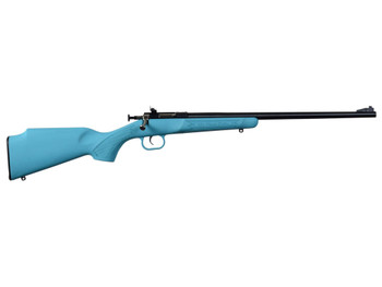 Crickett KSA2302 Youth 22 LR 1rd 16.12" Blued Barrel & Receiver, Fixed Front/Adjustable Rear Peep Sights, Blue Synthetic Stock w/11.5" LOP, Rebounding Firing Pin Safety