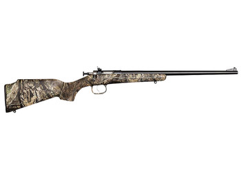 Crickett KSA2284 Youth 22 WMR 1rd 16.12" Blued Barrel/Receiver, Fixed Front/Adjustable Rear Peep Sights, Mossy Oak Break-Up Synthetic Stock w/11.5" LOP, Rebounding Firing Pin Safety