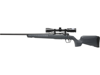 Savage Arms 32250 Axis 2 XP Combo Compact 243 Win 4+1 20" Matte Black Heavy Sporter Barrel & Drilled & Tapped Carbon Steel Receiver, Fixed Matte Gray Synthetic Stock, Left Hand, Boresighted 3-9x40mm