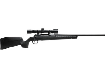 Savage Arms 32010 Axis XP Combo 270 Win 4+1 22" Matte Black Button Rifled Barrel, Matte Black Drilled & Tapped Carbon Steel Receiver, Fixed Sporter Black Synthetic Stock, Weaver 3-9x40mm, Right Hand