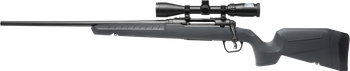 Savage Arms 32205 Axis 2 XP Combo Full Size 22-250 Rem 4+1 22" Black Sporter Barrel, Black Carbon Steel Receiver Drilled & Tapped, Gray Fixed Synthetic Stock, Weaver 3-9x40mm Scope, Left Hand         