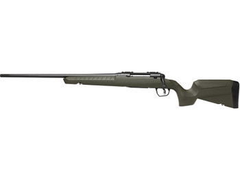 Savage Arms 32129 Axis 2 Compact 6.5 Creedmoor 4+1 20" Matte Black Heavy Sporter Barrel, Matte Black Drilled & Tapped Carbon Steel Receiver, Fixed OD Green Synthetic Stock, Left Hand