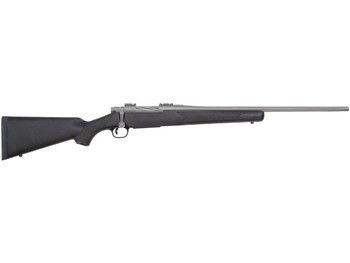 Mossberg 28005 Patriot 243 Win 5+1 22" Stainless Cerakote Fluted Barrel, Stainless Cerakote Receiver Drilled & Tapped, Black Fixed Synthetic Stock, Right Hand