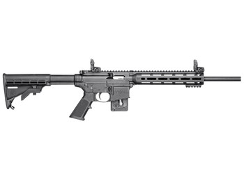Smith & Wesson 10207 M&P15 *State Compliant 22 LR 10+1 16.50" Matte Black Steel Barrel & Picatinny Rail Aluminum Receiver, 10" Magpul M-LOK Handguard, Fixed Black Synthetic Stock, Black Polymer Grip