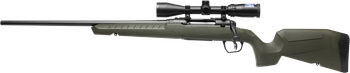 Savage Arms 32183 Axis 2 XP Combo Full Size 22-250 Rem 4+1 22" Black Sporter Barrel, Black Carbon Steel Receiver Drilled & Tapped, OD Green Fixed Synthetic Stock, Weaver 3-9x40mm Scope, Left Hand     
