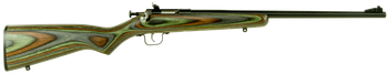 Crickett KSA2252 Youth  22 LR 1rd 16.12" Blued Barrel & Receiver, Fixed Front/Adjustable Rear Peep Sights, Camo Laminate Stock w/11.5" LOP, Rebounding Firing Pin Safety                                
