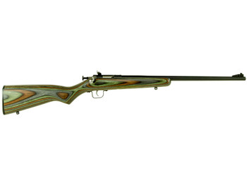 Crickett KSA2252 Youth 22 LR 1rd 16.12" Blued Barrel & Receiver, Fixed Front/Adjustable Rear Peep Sights, Camo Laminate Stock w/11.5" LOP, Rebounding Firing Pin Safety