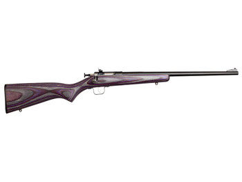 Crickett KSA2227 Youth 22 LR 1rd 16.12" Blued Barrel & Receiver, Fixed Front/Adjustable Rear Sights, Purple Laminate Stock w/11.5" LOP, Rebounding Firing Pin Safety