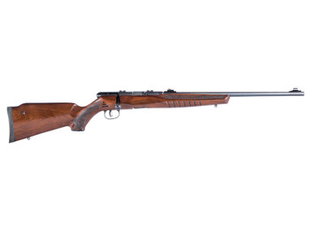 Savage Arms 70510 B22 G Full Size 22 WMR 10+1 21" Matte Black Sporter Barrel, Matte Black Drilled & Tapped Carbon Steel Receiver, Satin Hardwood Fixed Sporter Stock, Right Hand