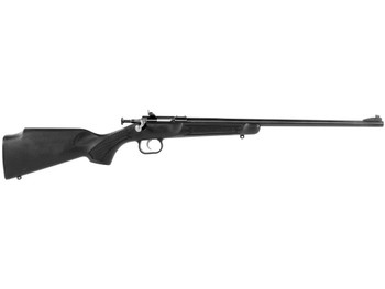 Crickett KSA2280 Youth 22 WMR 1rd 16.12" Blued Barrel & Receiver, Fixed Front/Adjustable Rear Peep Sights, Black Synthetic Stock w/11.5" LOP, Rebounding Firing Pin Safety