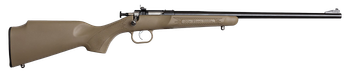 Crickett KSA2235 Youth  22 LR 1rd 16.12" Blued Barrel & Receiver, Fixed Front/Adjustable Rear Peep Sights, Desert Tan Synthetic Stock w/11.5" LOP, Rebounding Firing Pin Safety                         
