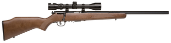 Savage Arms 96222 93R17 GVXP w/Optic Full Size 17 HMR 5+1 21" Matte Black Heavy Varmint Barrel, Matte Black Drilled & Tapped Carbon Steel Receiver, Fixed Satin Brown Wood Stock, 3-9x40mm Duplex Scope,