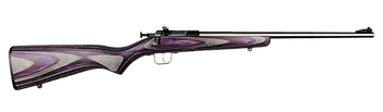 Crickett KSA2228 Youth  22 LR 1rd 16.12" Stainless Steel Barrel, Fixed Front/Adjustable Rear Peep Sights, Purple Laminate Stock w/11.5" LOP, Rebounding Firing Pin Safety                               