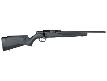 Savage Arms 70803 B Series FV-SR Full Size 17 HMR 10+1 16.25" Matte Black Heavy Threaded Barrel, Matte Black Picatinny Rail Carbon Steel Receiver, Matte Black Fixed Synthetic Stock, Right Hand