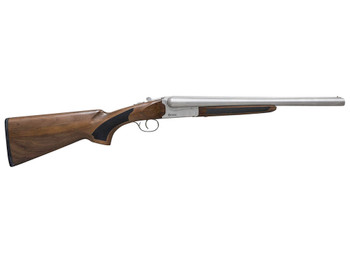 Citadel CITSBS1218NKL Coach 12 Gauge 3" 2rd 18.50" Nickel Barrel/Rec, Fixed Walnut Stock