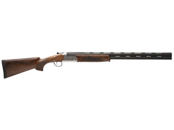 Stevens 22179 555 E 16 Gauge 3" 28" Over/Under Vent Rib Barrel, Silver Engraved Receiver, Oiled Turkish Walnut, Includes Five Chokes, Ambidextrous Hand