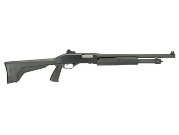 Stevens 19495 320 Security Full Size 12 Gauge Pump 3" 5+1 18.50" Matte Black Carbon Steel Barrel, Matte Black Aluminum Receiver, Fixed w/Pistol Grip Matte Black Synthetic Stock, Ambidextrous