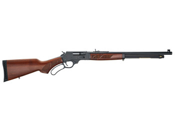 Henry H018G410R Side Gate Full Size 410 Bore Lever 2.50" 6+1 19.75" Blued Steel Barrel, Blued Drilled & Tapped Steel Receiver, Fixed American Walnut Stock, Right Hand