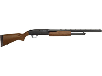 Mossberg 54132 500 Bantam Youth 20 Gauge Pump 3" 5+1 22" Blued Vent Rib Barrel, Blued Steel Receiver, Fixed Hardwood Stock, Right Hand, Accu-Set Chokes