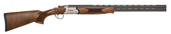 Mossberg 75477 Silver Reserve Bantam Youth 20 Gauge Break Open 3" 2rd 26" Matte Blued Over/Under Vent Rib Barrel, Satin Silver Stainless Steel Engraved Receiver, Fixed Black Walnut Stock, Right Hand  