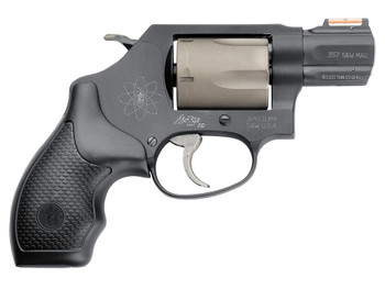 Smith & Wesson 163064 Model 360 Personal Defense 357 Mag or 38 S&W Spl +P 1.88" Black Stainless Steel Barrel, 5rd Titanium Cylinder, Black Scandium Alloy J-Frame, HiViz Fiber Optic Orange Front Sight