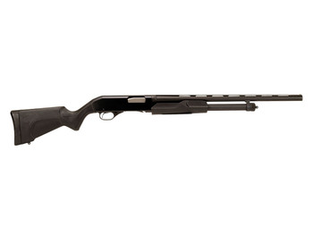 Stevens 22437 320 Field Compact 20 Gauge Pump 3" 5+1 22" Matte Black Vent Rib Barrel, Matte Black Aluminum Receiver, Fixed Matte Black Synthetic Stock, Ambidextrous