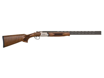 Mossberg 75478 Silver Reserve Full Size 28 Gauge Break Open 2.75" 2rd 26" Matte Blued Over/Under Vent Rib Barrel, Satin Silver Stainless Steel Engraved Receiver, Fixed Black Walnut Stock, Right Hand