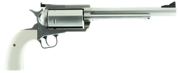 Magnum Research BFR45707B BFR Long Cylinder Extra Large 45-70 Gov 5 Shot 7.50" Brushed Stainless Steel Barrel, Cylinder & Frame, Bisley White Laminate Grip, Exposed Hammer                             