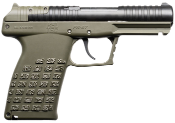 Kel-Tec PR57GRN PR57  Compact Frame 5.7x28mm 20+1 4" Black Steel Barrel, OD Green Optic Ready/Serrated Slide, OD Green Textured Grip                                                                    