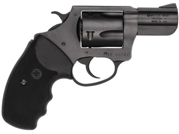 Charter Arms 13520 Mag Pug Large 357 Mag, 5 Shot 2.20" Black Ported Steel Barrel, Black Steel Cylinder & Frame w/Black Finger Grooved Rubber Grip