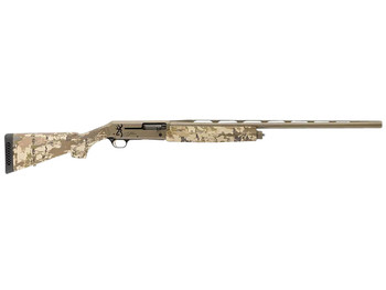 Browning 011438204 Silver Field 12 Gauge 3.5" 4+1 (2.75") 28", FDE Barrel/Rec, AURIC Camo Synthetic Stock With Textured Gripping Surface