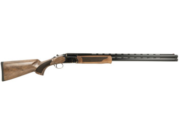 Pointer KAR41028HT Acrius Full Size 410 Gauge Break Open 3" 2rd 28" Black Over/Under Vent Rib Barrel, Color Case Hardened Steel Receiver, Fixed Turkish Walnut Stock, Ambidextrous