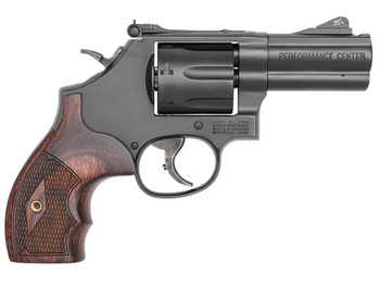 Smith & Wesson 170170 Model 586 Performance Center L-Comp 357 Mag Blued Carbon Steel 3" Ported Full Lug Barrel, 7rd Cylinder & L-Frame, Checkered Altamont Rosewood Grip, Titanium Front Night Sight