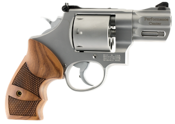 Smith & Wesson 170133 Performance Center Model 627 38 S&W Spl +P, 357 Mag 8rd 2.63" Stainless Steel Barrel & Cylinder Matte Silver Stainless Steel Frame with Wood Grip                                 