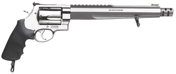 Smith & Wesson 170262 Performance Center Model 460 XVR 460 S&W Mag 5rd 10.50" with Rail Barrel Overall Stainless Stainless Steel with Black Polymer Grip Includes Muzzle Brake                          