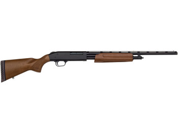 Mossberg 57120 505 Bantam Youth 410 Gauge Pump 3" 4+1 20" Blued Steel Vent Rib Barrel, Blued Steel Receiver, Fixed Hardwood Stock, Right Hand, Modified Choke
