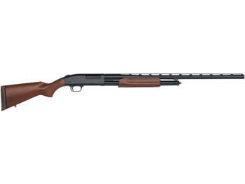 Mossberg 50120 500 All Purpose Full Size 12 Gauge Pump 3" 5+1 28" Blued Vent Rib Barrel, Blued Integral Scope Mount Steel Receiver, Fixed Hardwood Stock, Right Hand, Accu-Set Chokes